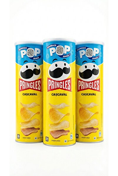 Pringles Cascaval (Aromă de Brânză) 3 x 165gr