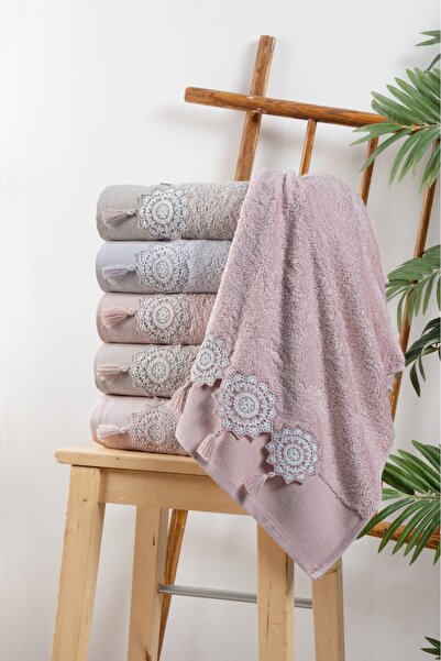 Fiesta Tekstil 50X90 Strainer with Lace, 6-Piece Class Bamboo