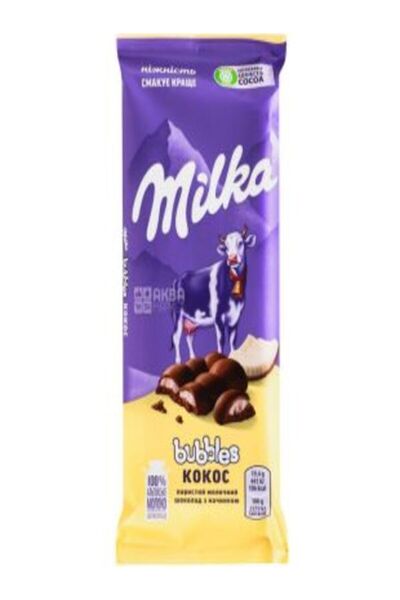Milka bubbles coconut 97 gr