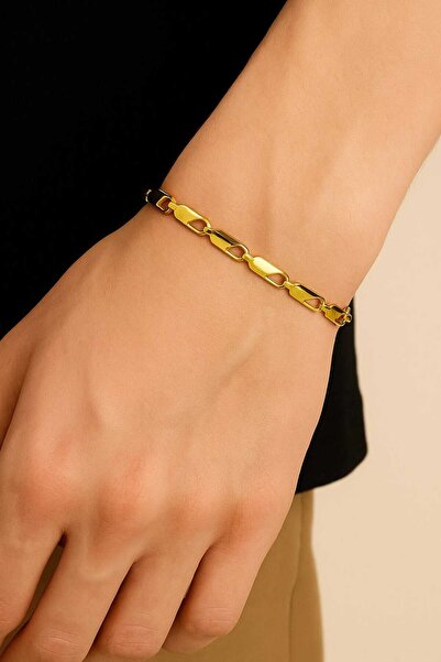 NKIE JEWELS سوار من الفولاذ المقاوم للصدأ للجنسين من القمح المقطوع باللون الذ...