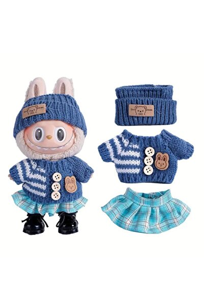 Choice no doll blue no shoes For 17cm Plush Labubu II Dolls Mini Fashion OOTD...