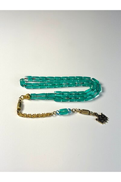 Tetik Tesbihçilik Uçak Camı malzeme Altın renk alpaka püskül özel Tesbih