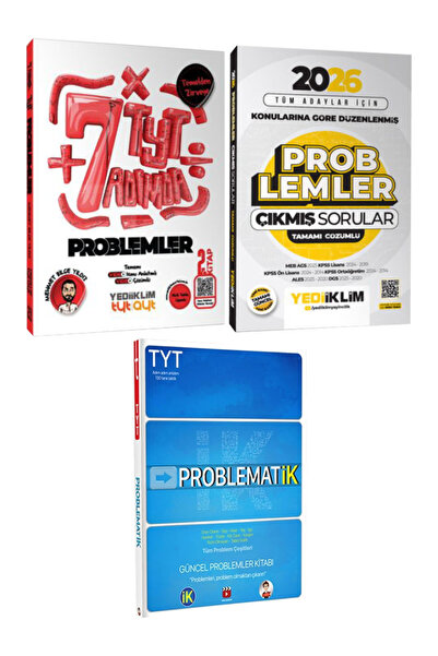 Yediiklim Yayınları Mehmet Bilge Yıldız TYT 7 Adımda Problemler+ Problemler Ç...