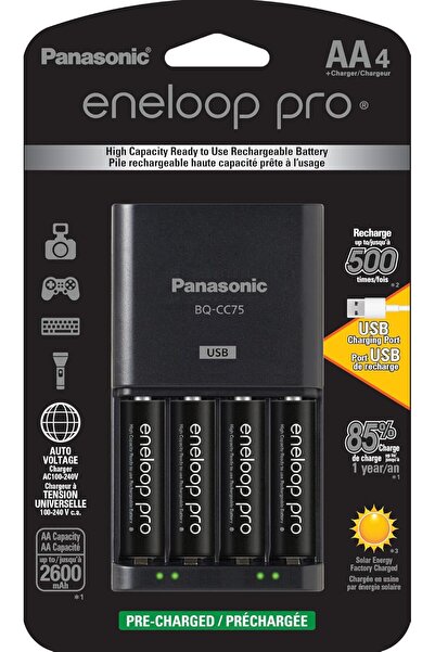 Generic Eneloop Advanced Battery Charger K-KJ75KHC4BA from Panasonic with USB...