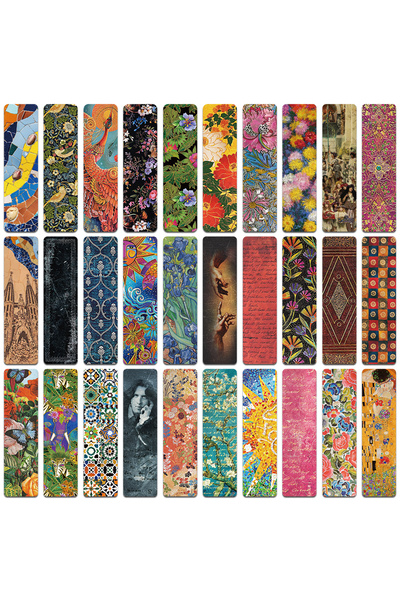 Choice 30pcs 30pcs Vintage Art Bookmarks Decorative Paper Cards School Statio...