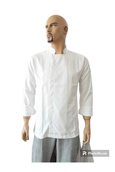 PERSONELİTY Plain White Chef Jacket