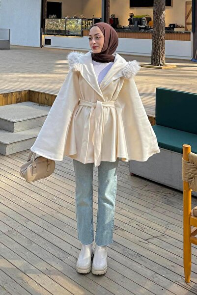 lamelif Hooded Panço Cream