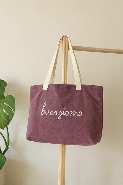 RG Brand GEANTĂ MARE DIN MATERIAL CATIFELAT