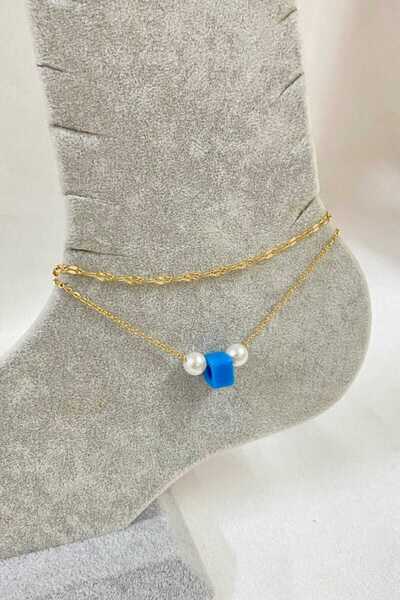 NKIE JEWELS الذهب اللون اللؤلؤ بودروم الخرز نموذج سنغافورة وSf سلسلة الصلب خل...