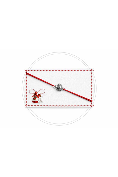 OEM Set of 24 martisor bracelets 8x5 cm red string with ladybug charm, spring...