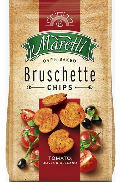 Maretti Tomato, Olives & Oregano Bruschette Chips 70 g