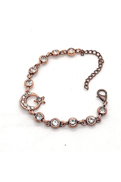 NKIE JEWELS Antique Copper Color Crescent Star Waterway Bracelet - 1146