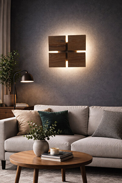 Viesteknoloji MODERN DUVAR AYDINLATMA LEDLİ PİLLİ TAK ÇALIŞTIR KOLAY MONTAJ A...