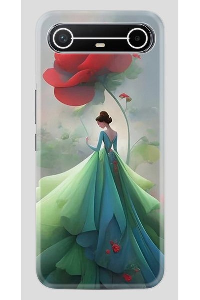 TECNO Spark Slim 5G (KM9) Kılıf Baskılı Desenli Yüksek Korumalı Silikon Kapak...