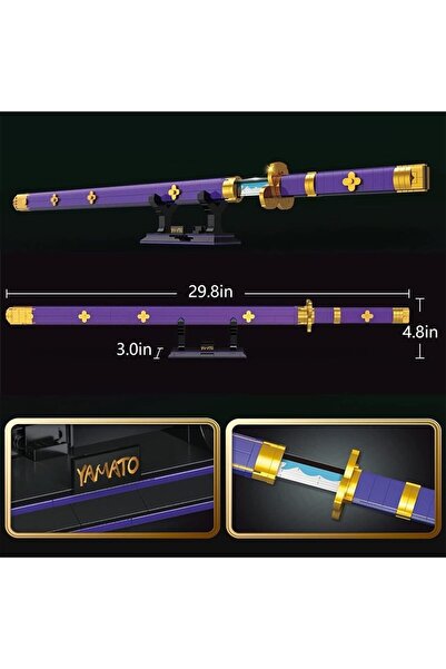 Choice مجموعة بناء سيوف أنمي كوسبلاي مكونة من 936 قطعة بدون صندوق، سيف إنما ز...