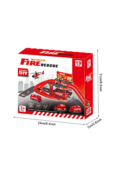 Choice4 box packing Kid Rail Parking Lot Toys Dinosaur Car Parking Building M...