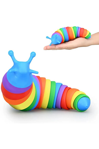 Choice لعبة حلزونية عشوائية للأطفال، طولها 18 سم، ثلاثية الأبعاد وملونة، تُخف...