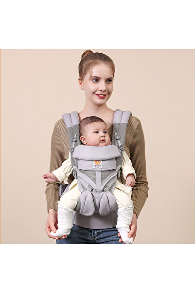 Choice حامل أطفال أومني الرمادي، مريح، متعدد الوظائف، مناسب للأطفال حديثي الو...