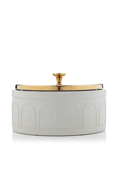 Blends سخان طعام بيج اللون سعة 3 لترات بغطاء ذهبي