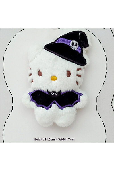 Choice A New Cute Kitten Plush Keychain Cartoon Halloween Funny Cross Dressin...