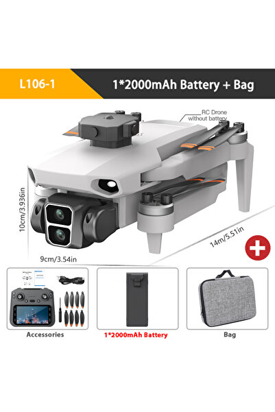 Choice طائرة بدون طيار احترافية L106-1 مزودة بحقيبة بيضاء ونظام تحديد المواقع...