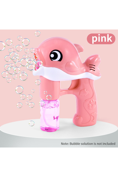 Choice مسدس فقاعات وردي أوتوماتيكي بالكامل على شكل حوت، مزود بإضاءة وموسيقى، ...