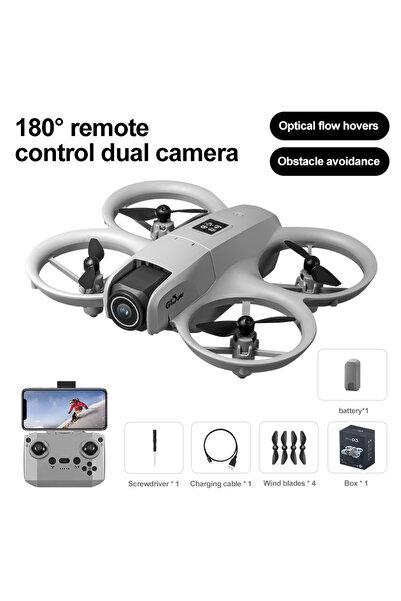 Choice طائرة بدون طيار GT3 RC رباعية المراوح رمادية فاتحة اللون، مزودة بكامير...