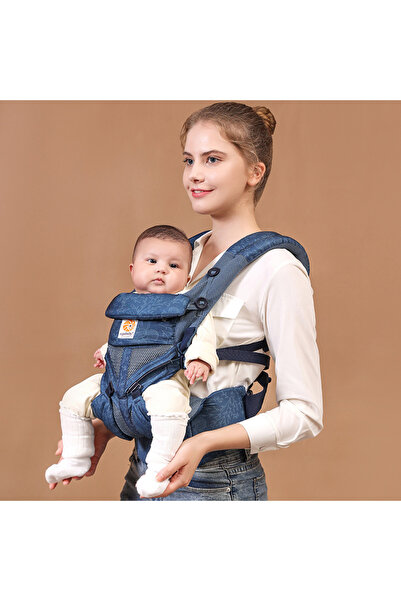 Choice Omni Plant Blue Baby Carrier Ergonomic Infant Multifunctional Waist St...