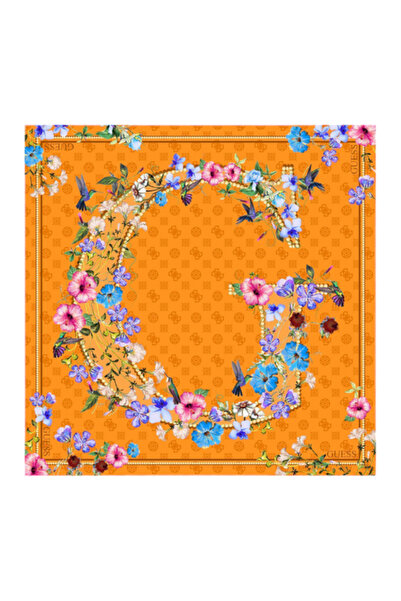 Guess , Modal scarf with logo print, women, 90 cm x 90 cm