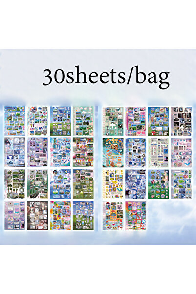 Choice1 S28469-2 2 نمط 30 قطعة/كيس إعادة تشكيل الوقت قطع فيلم لفائف ملصق كتيب...