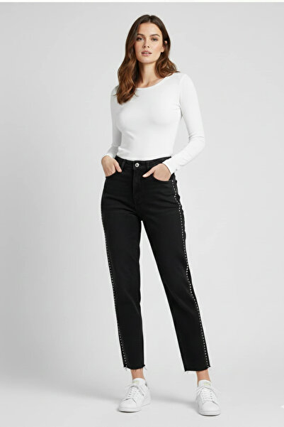 cemo Yanı Troklu (Zımbalı) Droplu Jean Pantolon