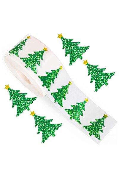 Choice1 ملصقات كرتونية ليزرية لعيد الميلاد، 500 قطعة، مقاس 3 سم، ملصقات تغليف...