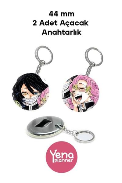 Yenaplanner Set de ornamente pentru geanta Demon Slayer / Set de insignă / Se...