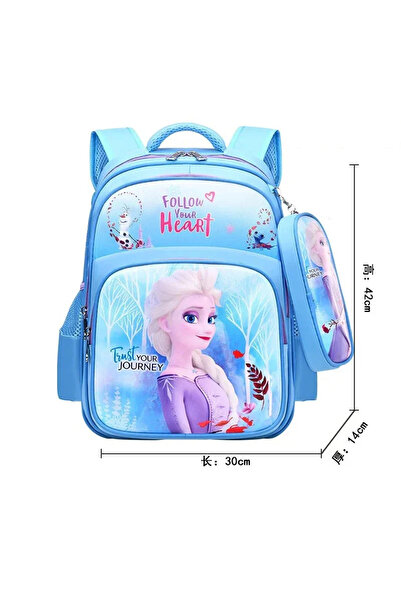 Choice SKY BLUE Frozen Elsa Anna Cartoon Schoolbag Disney Girls Backpack Chil...