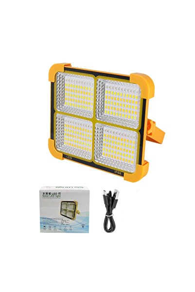 Choice مصباح كشاف LED يعمل بالطاقة الشمسية، مزود بـ 528 مصباح LED، مقاوم للما...