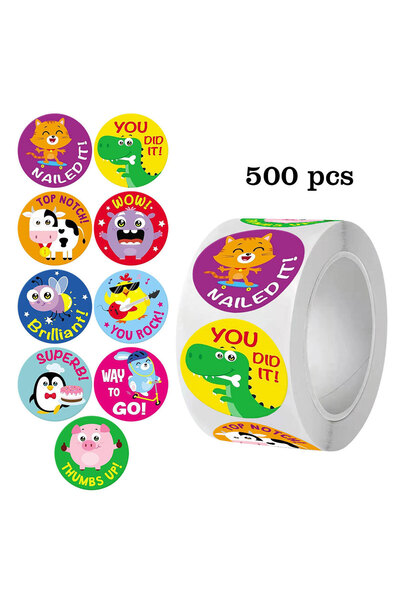 Choice H0383-500pcs 500-1000pcs Motivational Stickers for Kids,Teacher Reward...