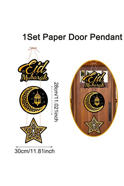 Choice Style-17 Eid Mubarak Door Hanging Flag Ramadan Kareem Decoration 2025 ...