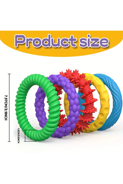 Choice 5PCS Sensory Bracelet EDC Fidgeting Antistress Anxiety Fidget Ring Ant...