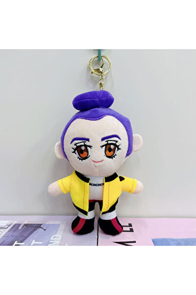 Choice6 5 سلسلة مفاتيح وبري من أنمي كيبوب ديم هانترز، نمر أرجواني لطيف، قبعة ...
