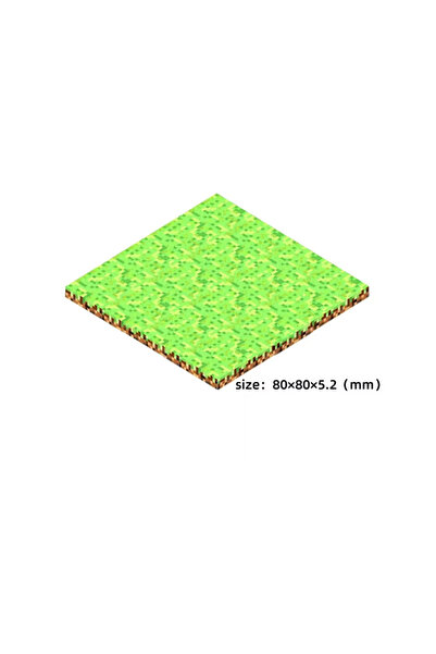 Choice مجموعة متنوعة من قواعد بناء مغناطيسية على شكل عشب، تتناسب مع مكعبات بن...
