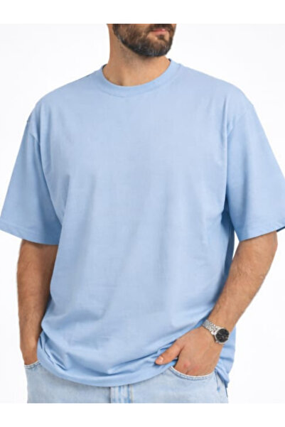 DEEPSENCE Tricou supradimensionat pentru bărbați, cu croiala lejeră, simplu, ...