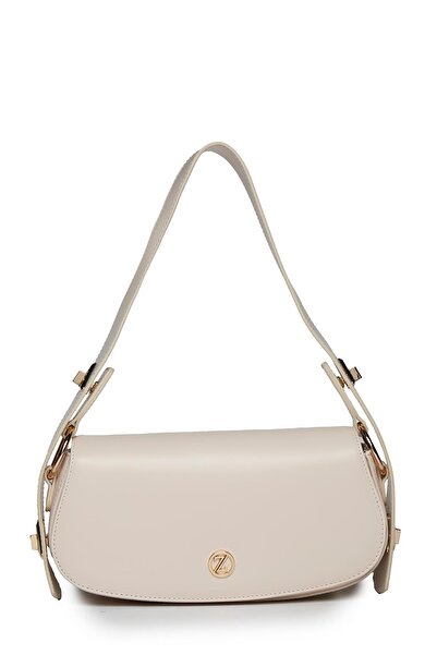 Zühre A.Beige Oval Shaped Shoulder Bag Z0053