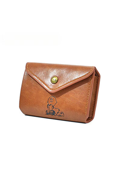 Miniso A Snoopy Magazine Appendix Wallet Unisexes Triple Fold Pu Leather Shor...