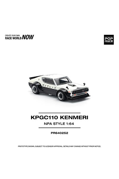 HOT WHEELS Pop Race 1/64 - Skyline KPGC110 (Kenmeri) NPA Style - PR64-0252