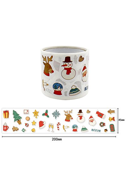Choice Style 1 300pcs/roll Cartoon Christmas Theme Gift Tag Sticker Holiday B...
