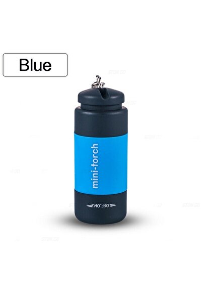 Choice مصباح يدوي صغير أزرق اللون، قابل لإعادة الشحن عبر منفذ USB، مزود بإضاء...