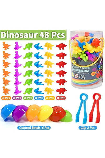Choice1 48PCS Color Random Calculation Animal Mathematics Montessori Toys Ani...