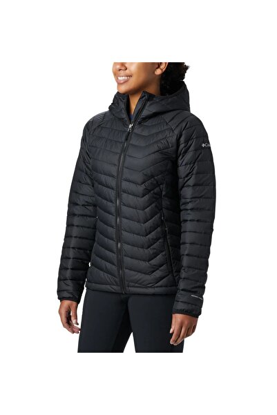 Columbia Women Black Powder Lite Hooded Jacket