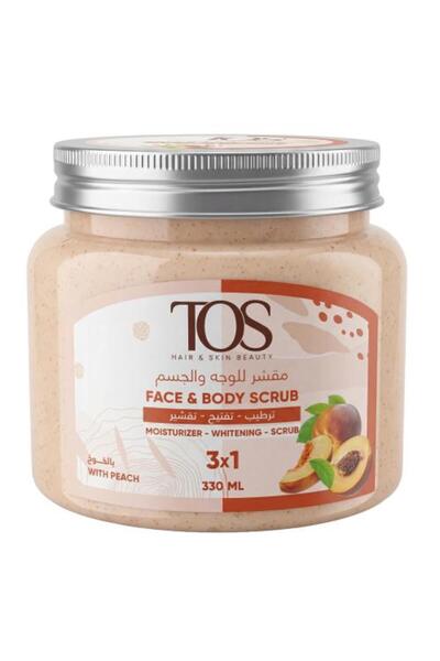 TOS مقشر الوجه والجسم بالخوخ - 330 مل