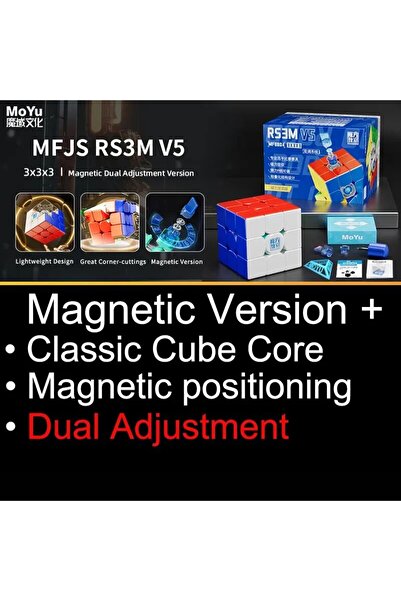 Choice4 مكعب السرعة السحري المغناطيسي المزدوج MoYu RS3M V5 3X3، ألعاب احترافي...